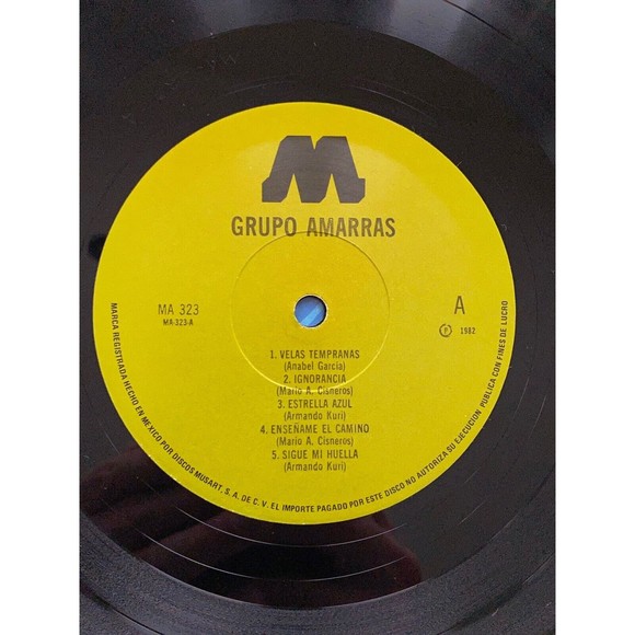 Grupo Amarras Self Titled LP Discos Musart MA-323 + lyric sheet NM Mexico Import - Picture 7 of 9